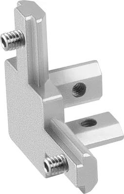Produktbild von 3-Weg Winkel Verbinder, Eck-Profilverbinder, Eckverbinder für Konstruktionsprofile mit Madenschrauben (20x20 Nut 6, 4)