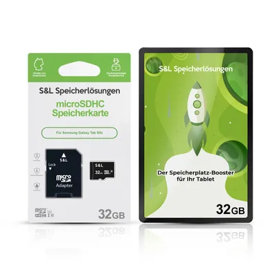 Produktbild von microSD Speicherkarte S&L für Samsung Galaxy Tab S5e - Speicherkapazität: 32 GB