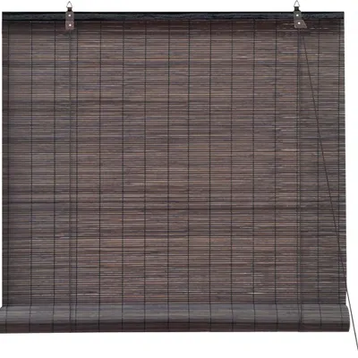 Produktbild von Victoria M. Bambusrollo, 50 x 130 cm, dunkelbraun pflegeleicht, ideal für Fenster & Türen