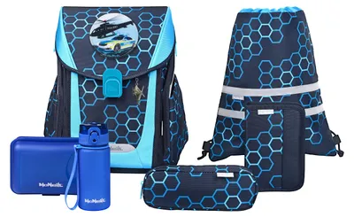 Immagine prodotto di McNeill zaino della scuola Primo Schoolbag Set 9 -pezzi Xagon blu scuro