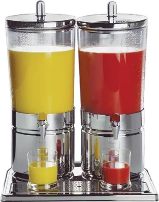 Produktbild von APS Top Fresh Saftdispenser Duo2 x 6, Höhe: 470 mm, Länge: 350 mm