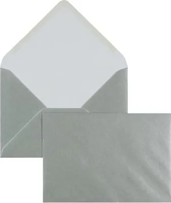 Produktbild von Briefumschläge 133x184mm 100g/qm gummiert VE=100 Stück silber