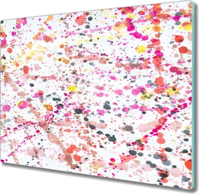 Produktbild von Coloray Kochplattenabdeckung Herdabdeckplatte 60x52 cm Hackbrett Schneidebrett Küchenbrett - Aquarelle
