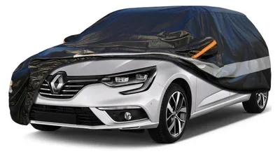 Zdjęcie produktu dla Pokrowiec samochodowy, 10 warstw, wodoodporny i oddychający, dla Renault Megane (1999-2023), kolor: czarny