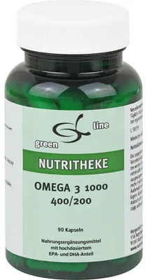 Image de Green Line Nutritheke Omega 3 1000, 400/200 capsules, 90 capsules