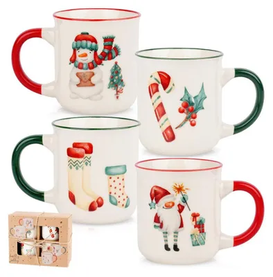Obrázek produktu pro Porcelánové šálky, 200 ml, sada 4 kusů