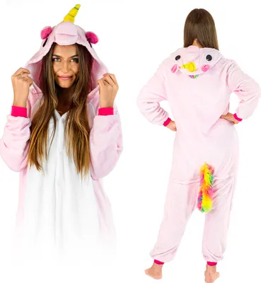 Zdjęcie produktu dla ZOLTA Jumpsuit Onesie dla kobiet i mężczyzn - Miękka, przytulna piżama Uni - Ciepła piżama - Kostium na imprezę i Halloween - Rozmiar 148-160 cm S -
