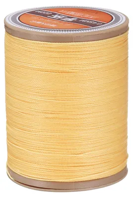 Gewachster Nähfaden 0,45 mm, 200 m, Polyester, Creme