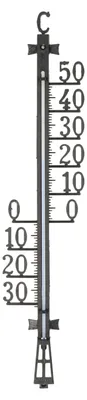 Produktbild von TFA Ausenthermometer - analog - Kunststoff - XL - schwarz - 50 x 11 cm