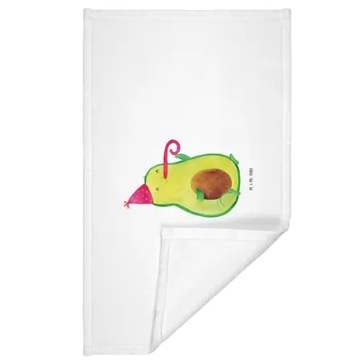 Produktbild von Mr. & Mrs. Panda Handtuch Avocado Feier - Weiß - Geschenk, Gute Laune, Party, 50x100, Flauschtuch, Geburtstag, Fete, gesichtshandtuch, gesichtstuch