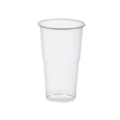 Produktbild von Kaltgetränkebecher, PLA "pure" 0,5 l Ø 9,5 cm · 16,2 cm glasklar mit Schaumrand
