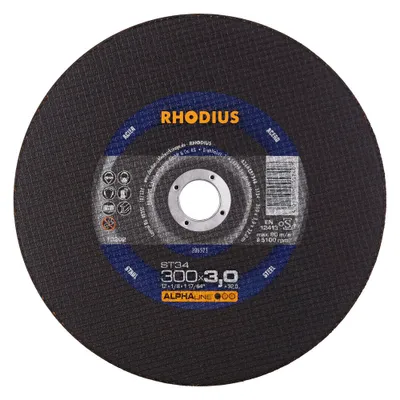 Produktbild von RHODIUS Stationäre Trennscheiben Stahl ST34 300 x 3,0 x 32,00 mm 10 Stück