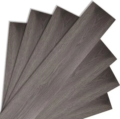 Productafbeelding van Vinyl vloerbedekking - Vinyl vloeren - 91,5 x 15,2 cm - 1,5 mm dik - 7 tegels - Eikenhout, donker