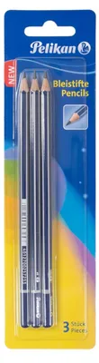 Productafbeelding van Pelikan Büro 978783 Pelikan Bleistifte GP2B/3/B Härtegrad 2B 3er Blister