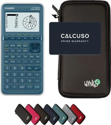 Produktbild von Casio fx-7400GIII inkl. WYNGS Schutztasche Schwarz - Grafikrechner - Basic Set