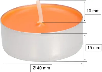 Produktbild von ® 6er Pack Duftkerzen Teelichter Orange Duftteelichter Brenndauer 4 Stunden (Orange)