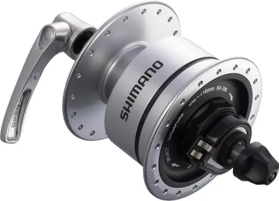 Produktbild von SHIMANO Nabendynamo DH-3D72 - 6V/3W, 32 Loch, Center-Lock, Silber
