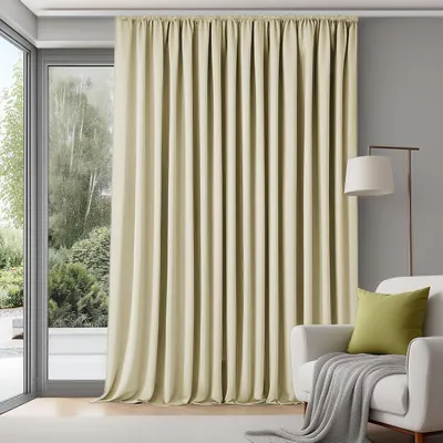 Obrázok produktu pre Záclony do obývačky, zatemňovacie, termozáclony, 175x280 cm, krémová farba, 1 kus