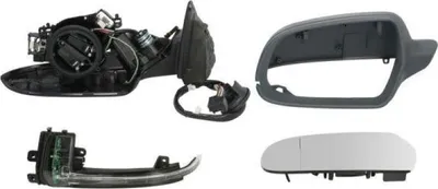 Produktbild von BLIC 5402-25-048333P Außenspiegel Seitenspiegel Links für AUDI A3 Sportback (8PA) Beheizt Asphärisch Grundiert Elektrisch