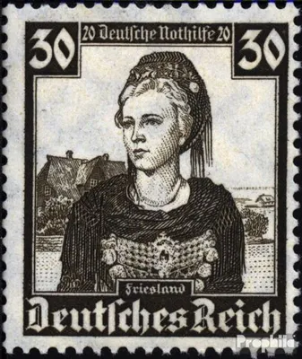 Produktbild von Briefmarken Deutsches Reich 1935 Mi 596 gestempelt Nothilfe:Volkstrachten