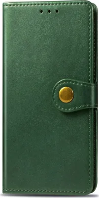 Produktbild von Mobigear Snap Button  Xiaomi Redmi 9C Hülle Klapphülle Geldbörse - Grün