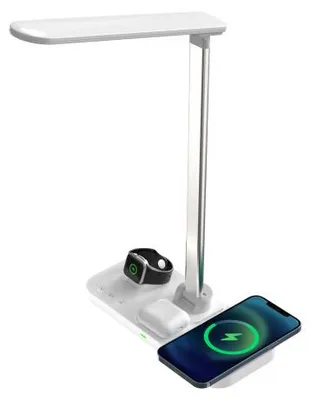 Image de Lampe de bureau avec triple Station de charge à induction