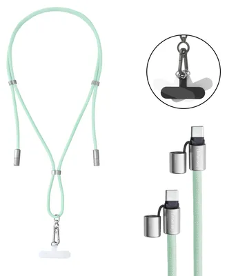 Immagine prodotto di Intenso Handykette als Lade- + Datenkabel USB-C bis 1,65m grün cavo USB USB C Verde