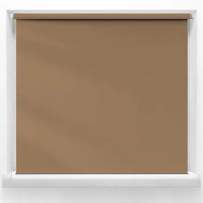 Produktbild von Doppelrolloschirm mit gelben Führungen - Sonnenschutzrolloschirm - Privatschirm und Sonnenschutz - Doppelrolloschirm - 30 x 180 cm - Taupeschirm