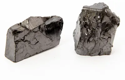 Edele Shungit Steine, 60 g, XXL, 2 Stück, Wasserbelebung
