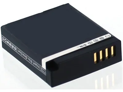 Produktbild von Akku für Panasonic LUMIX DMC-GM5 Li-Ion 7,2 Volt 600 mAh schwarz.