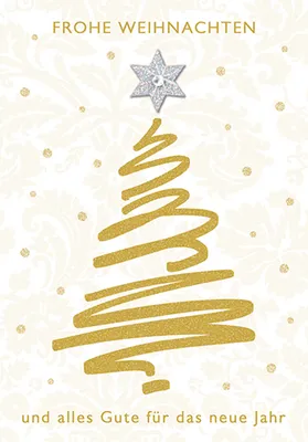 Produktbild von Weihnachten Glückwunschkarte im Format 115 x 17cm mit Umschlag