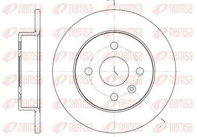 Produktbild von 2x REMSA Bremsscheibe 6570.00 hinten für OPEL Meriva A (X03) Astra G CC (T98)
