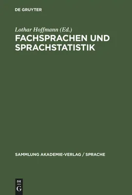 Produktbild von Fachsprachen und Sprachstatistik