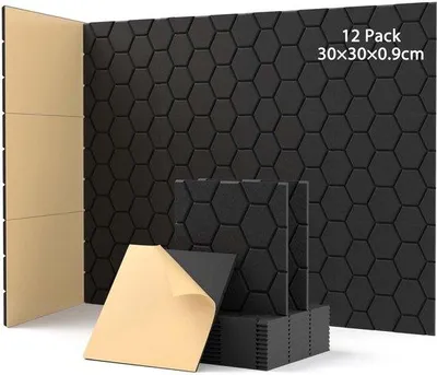 Produktbild von Set mit 12 schallabsorbierenden Paneelen für Wand und Decke