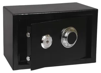 Produktbild von Office SM Safe mit mechanischem Zahlenschloss 310x200x200 mm Schwarz