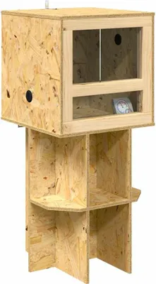 Produktbild von vidaXL Terrarium Braun 40 x 40 x 90 cm OSB