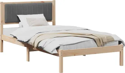 Obrázok produktu pre Rám postele s čalúneným čelom Tmavo šedá 100 x 200 cm