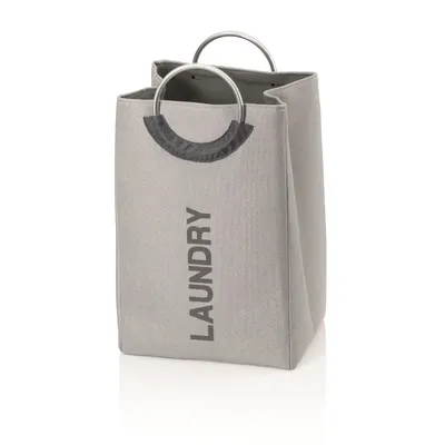 Produktbild von kela Wäschesack Palma grau 36x56x30 cm Wäschesortierer 24400 felsgrau