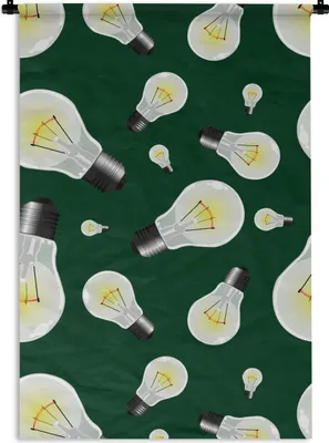 Produktbild von MuchoWow® Wandteppich Wandbehang Lampen - Muster - Licht 90x135 cm Tapisserie Dekoration Wandtuch - Baumwolle - Wandskulptur
