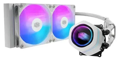 Produktbild von Cooler Master MasterLiquid Core Nex, All-in-One-Flüssigkeitskühler, 12 cm, 650 RPM, 1750 RPM, 122,4 m³/h, Weiß