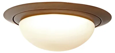 Image de Plafonnier - bronze - Ikaro - verre métal - Ø 24cm - LED - 1365BR - Steinhauer