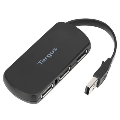 Obrázek produktu pro Targus ACH114EU, USB 2.0, USB 2.0, 480 Mbit/s, Černá, Plast, Čína