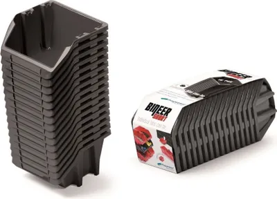 Obrázok produktu pre Sada úložných boxov 16ks BINEER SHORT 92x77x60 mm čierna