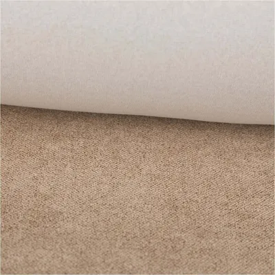Produktbild von Boucle Polsterstoff Meterware mit Fleckschutz Petproof Doha hellbraun meliert 145cm