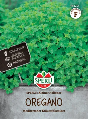 Produktbild von SPERLI Oreganosamen Kleiner Italiener Origanum vulgare 80 Pflanzen