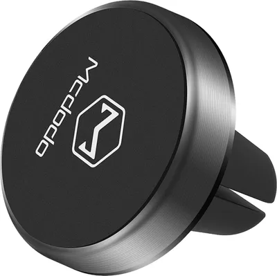 Produktbild von Mcdodo Magnet KFZ Lüftungsgitter Handy Halterung mit Kabel Clip Lüftung Universal Auto Lüftungsschlitz Smartphone Halter 360° Rotation für Handys Grau