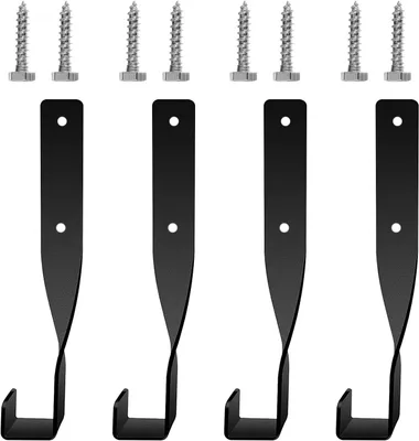 Imagen del producto de Soportes para motosierras de acero al carbono, juego de 4 unidades, para montaje en pared, ideales para talleres y garajes