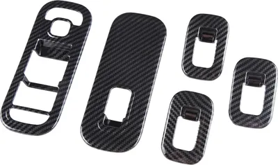 Image de Panneau d'interrupteur de fenêtre de voiture en fibre de carbone pour MercedesBenz AClass W177 2018+