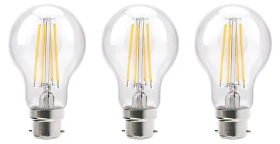 Productafbeelding van Vito Lighting LED Peerlamp A60 B22 Helder - 8W 1000lm 2700K - Extra Warmwit - Vervangt 70W - 3 stuks