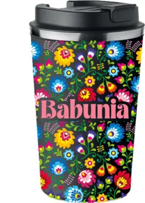Produktbild von Premium Thermobecher BABUNIA Geschenk für Oma zum Omatag 350ml KT_219_cz